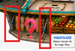 Seltsame Vorratsklappen-Konstruktion